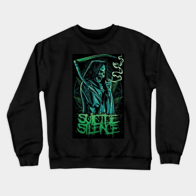 Suicide Silence Skull Crewneck Sweatshirt by mgpeterson590